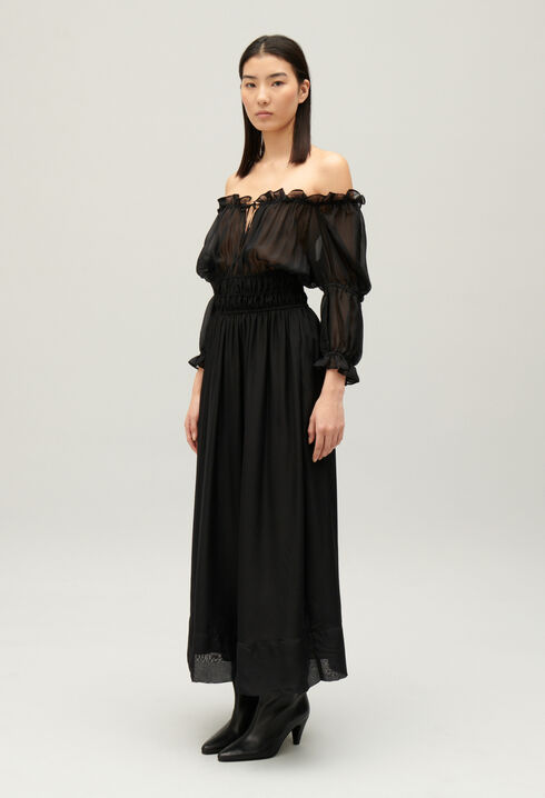 Langes Kleid Schwarz