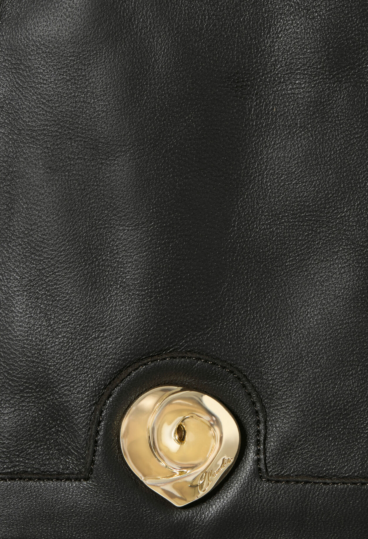 Lammlederhandschuhe Golddetail