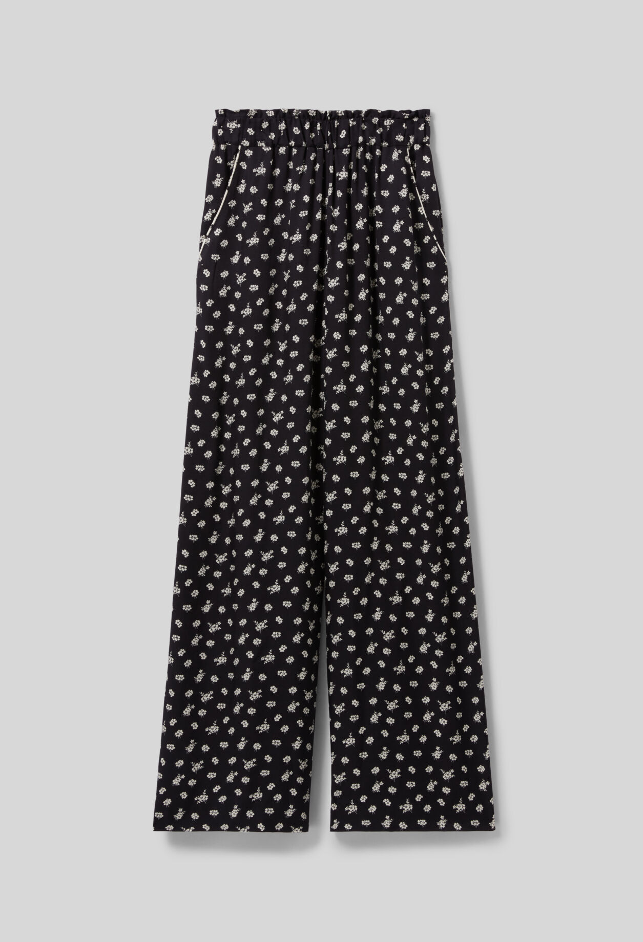Weit geschnittene fließende Hose