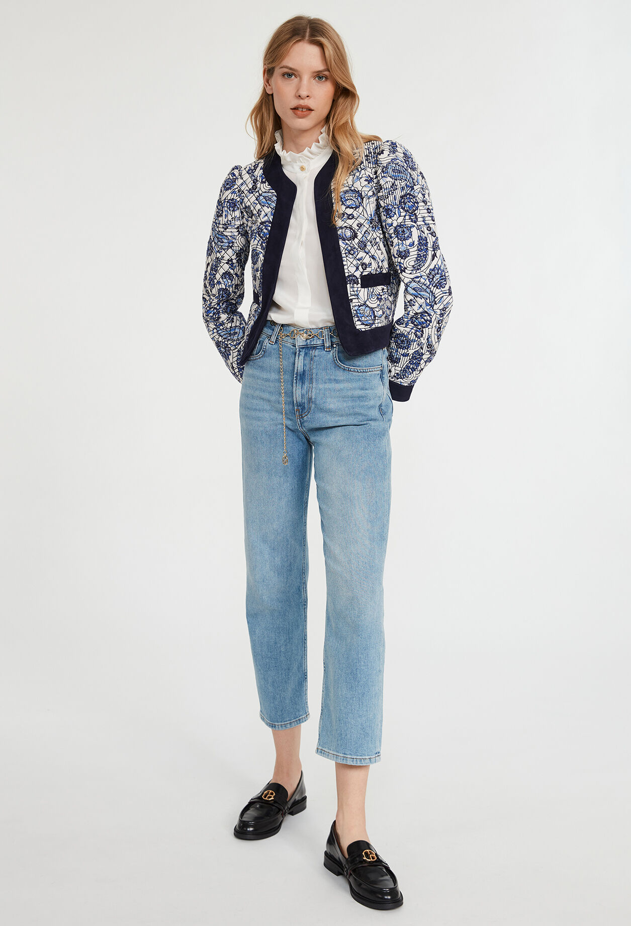Gesteppter Blouson mit Motiven