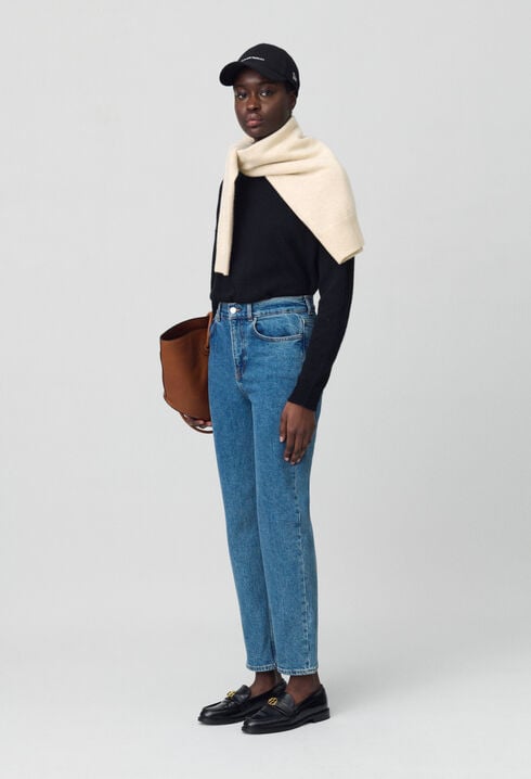 Jeans Toto slim 7/8 blau verwaschen