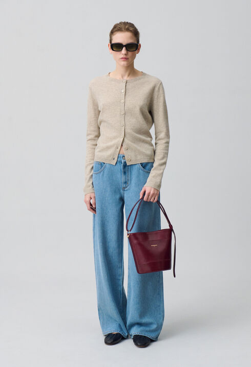 Solveig Tasche Eimer Leder