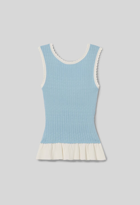 Stricktop mit Rundhals
