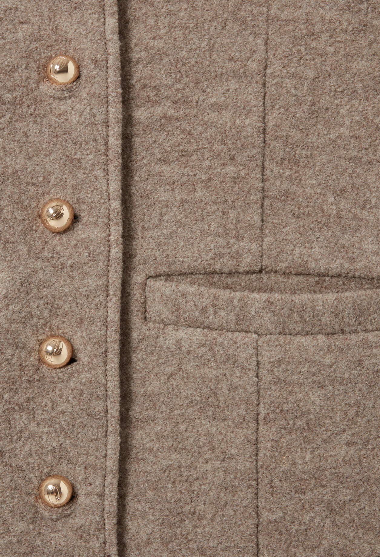 Knopfjacke aus Wolle