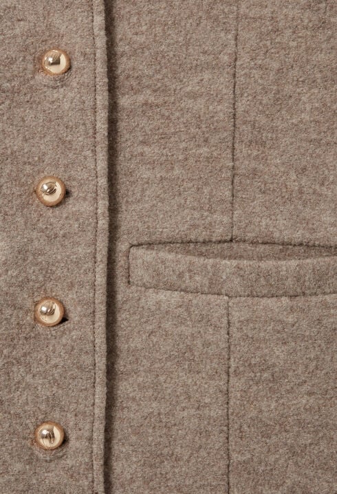 Knopfjacke aus Wolle