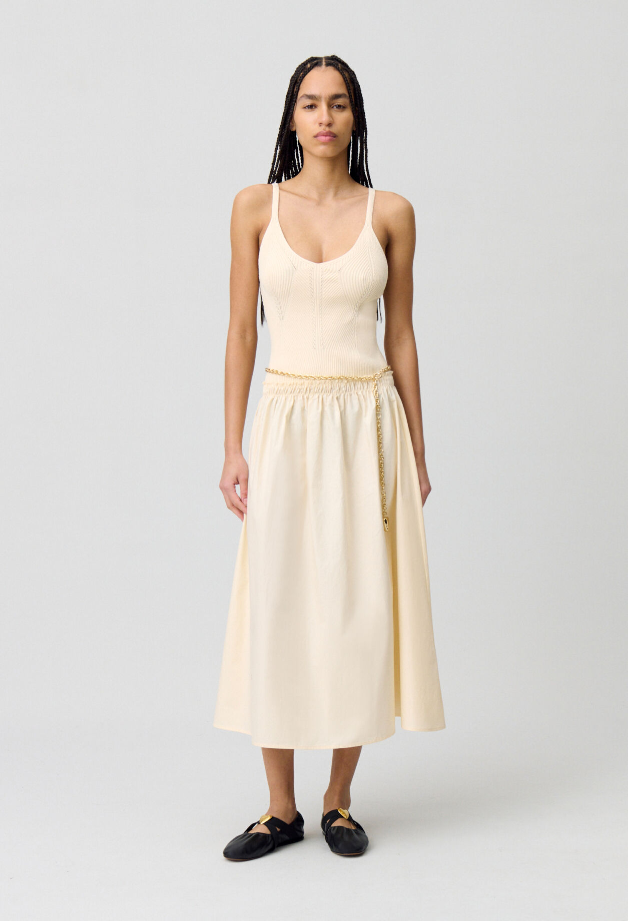 Halblanges Kleid Büste Mesh