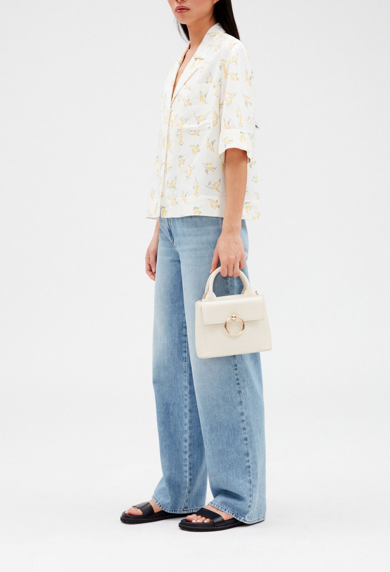 Kurzärmelige Hemdbluse, Mimose