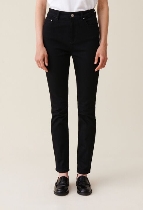 Schwarze Slim-Jeans