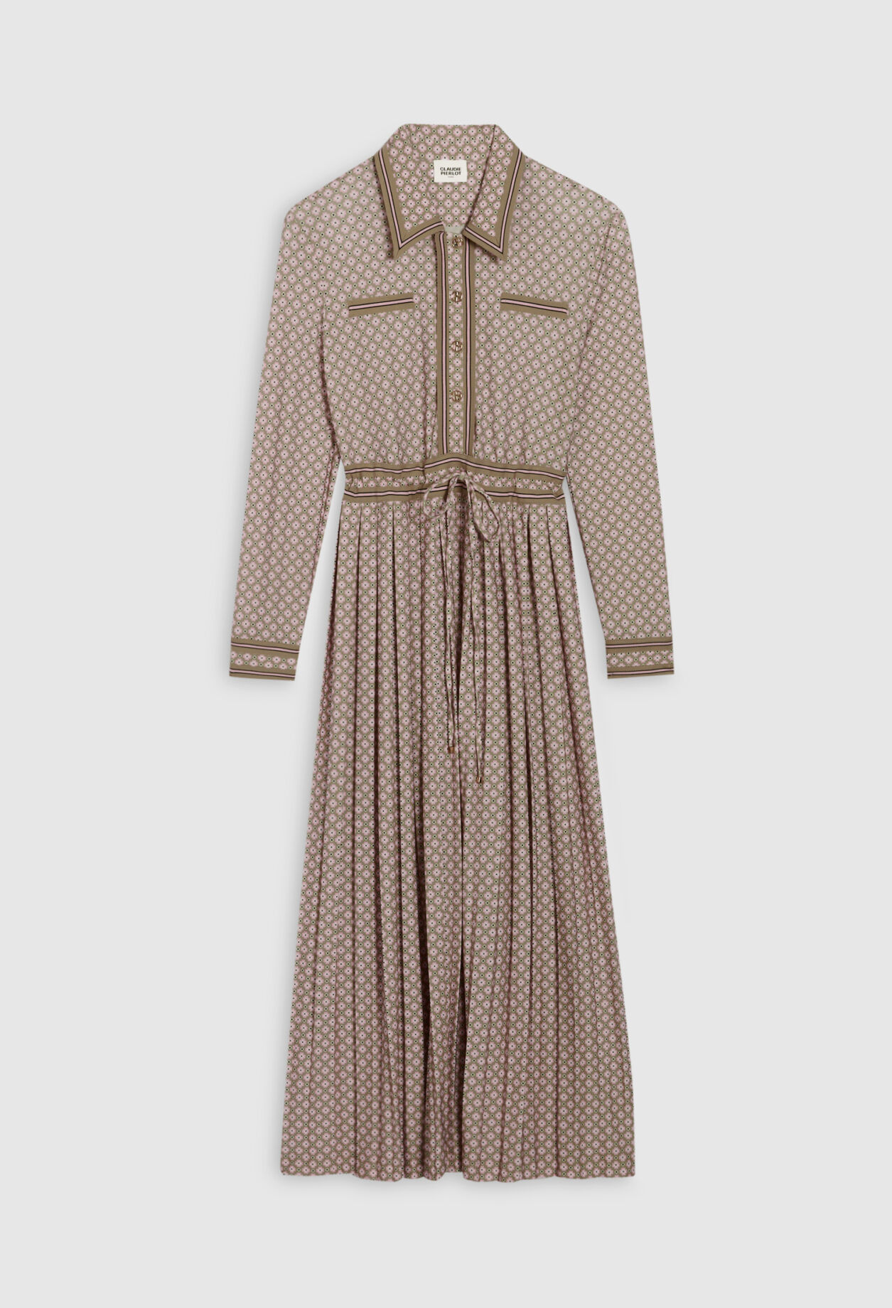 Mittellanges Hemdkleid, rosa