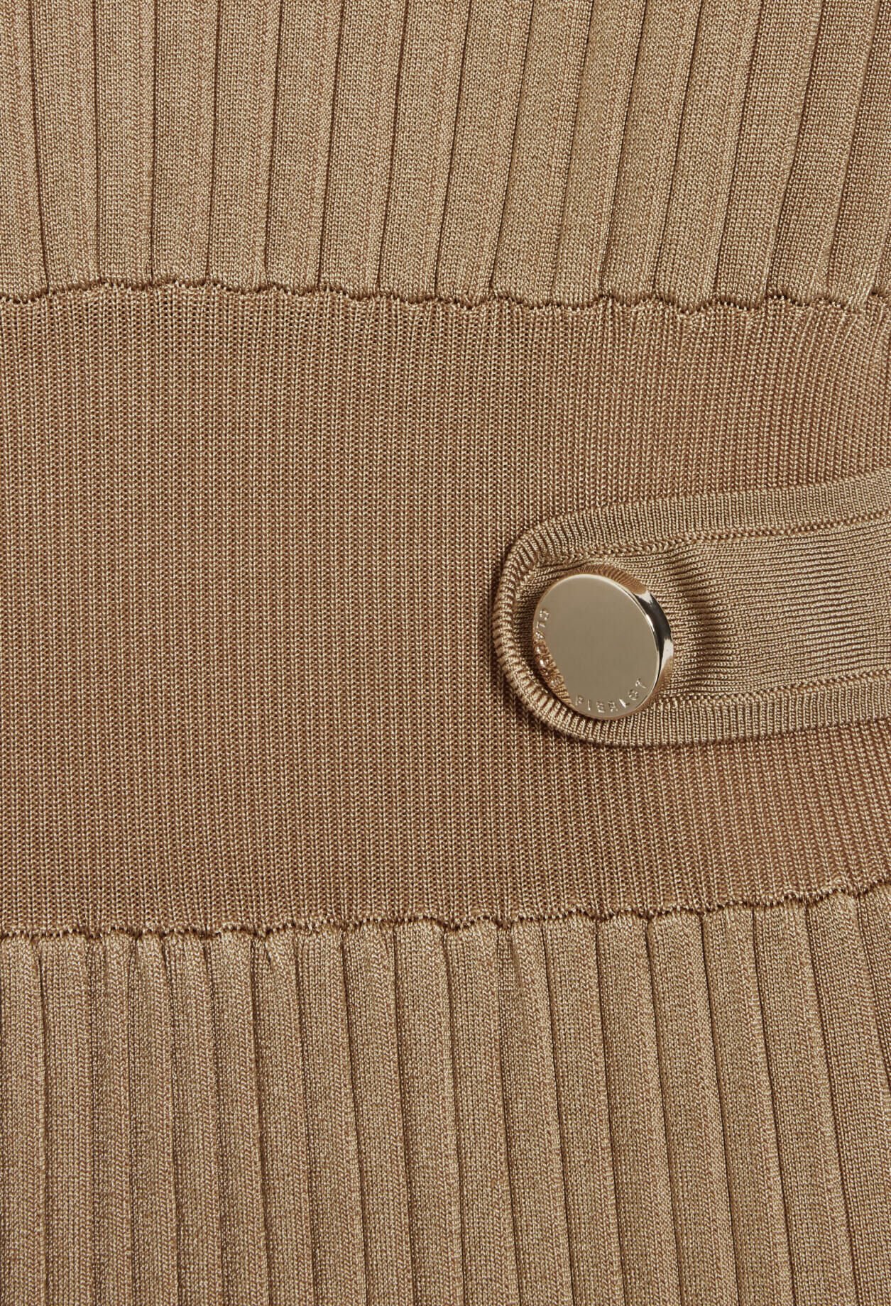 Langes Strickkleid, beige