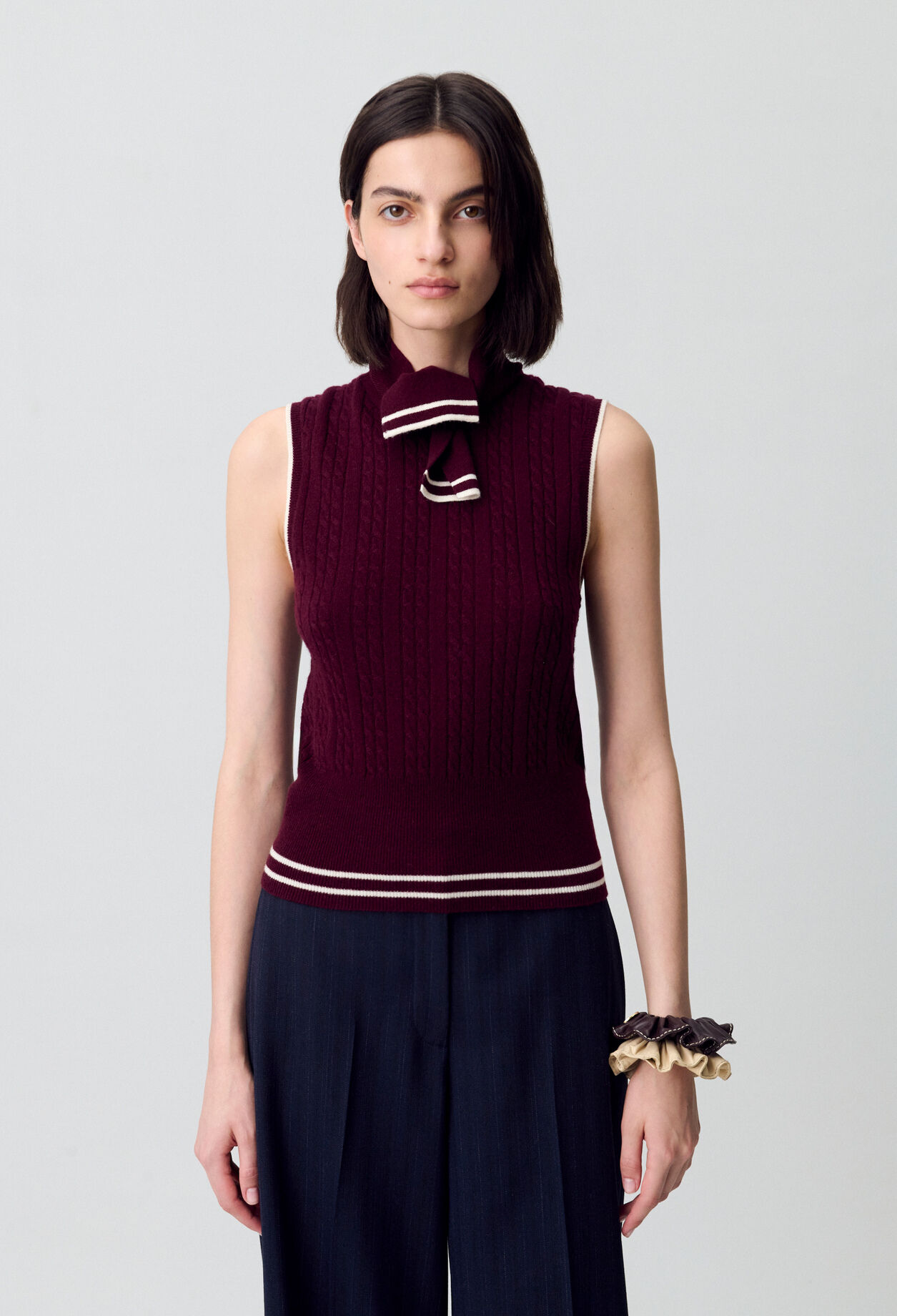 Ärmelloser Pullover