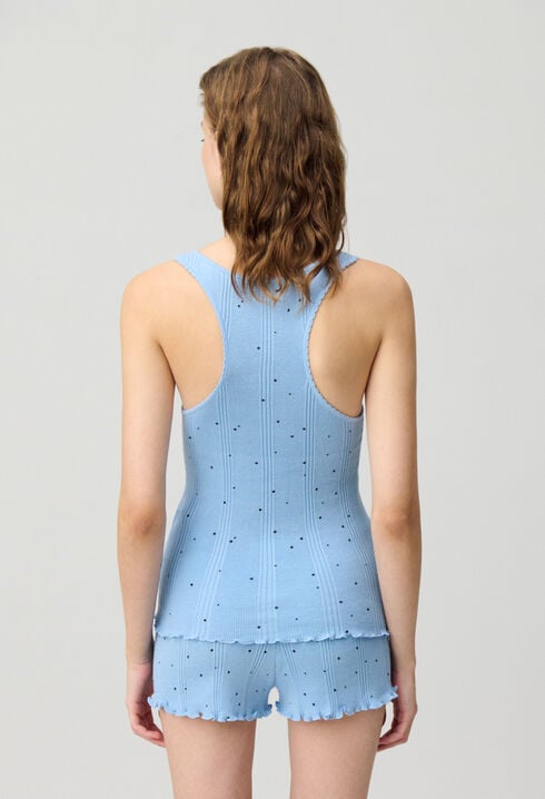 Fein gestricktes Tanktop Punkten