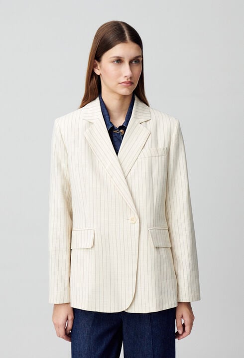 Gestreifter Blazer