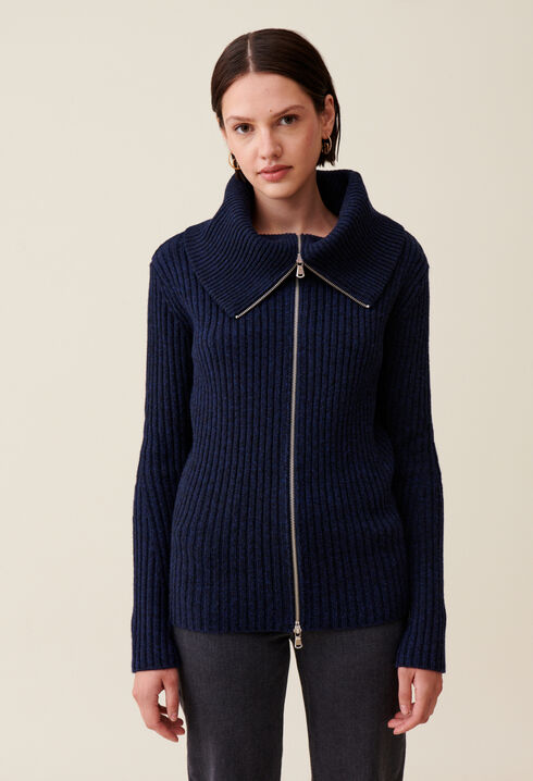 Strickpullover mit Truckerkragen