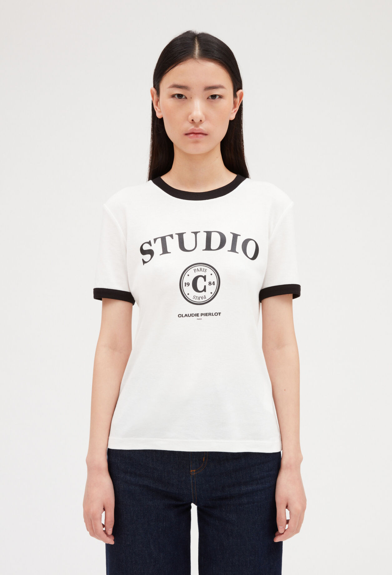 Zweifarbiges T-Shirt Studio
