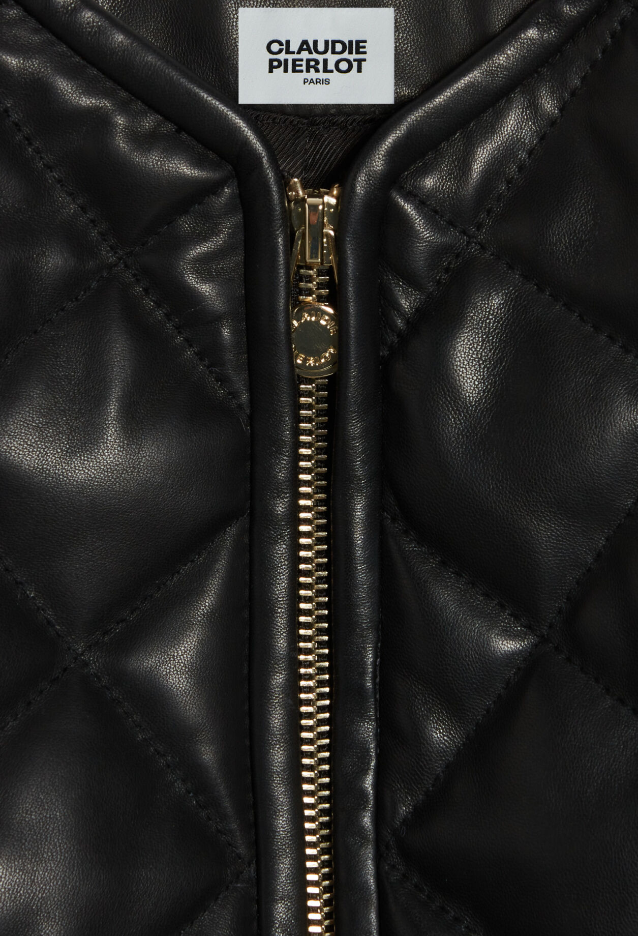 Gesteppte Jacke nachhaltigem Leder