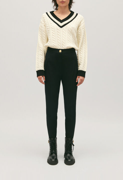 Hose mit hoher Taille