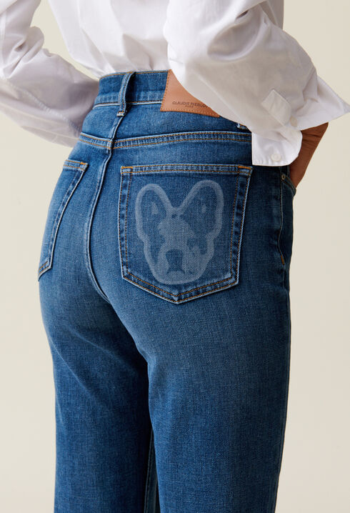 Jeans Toto Logodetail Hintertasche