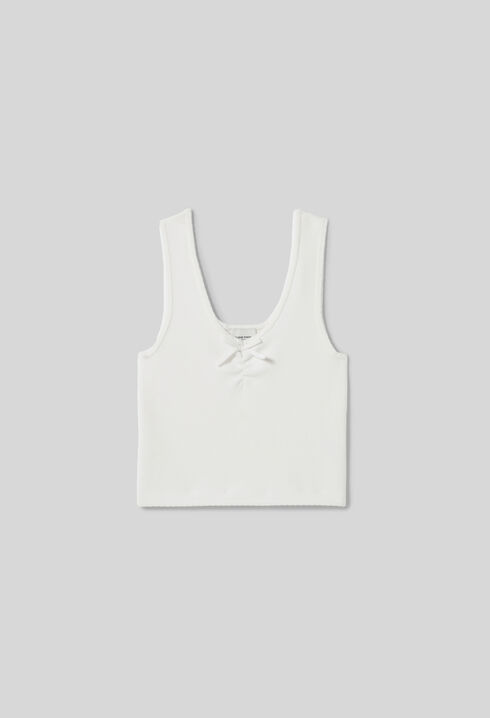 Kurzes Top mit gekreuzten B&auml;ndern