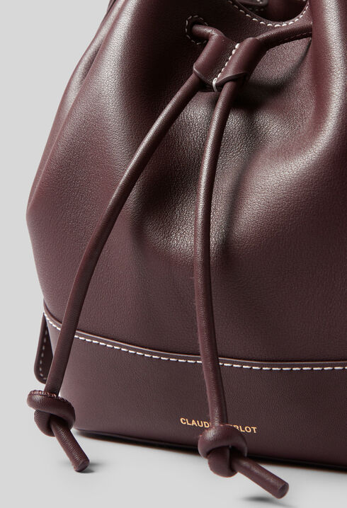Ledertasche in Beutelform