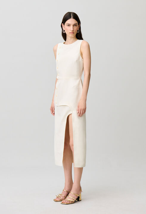&Auml;rmelloses langes Kleid