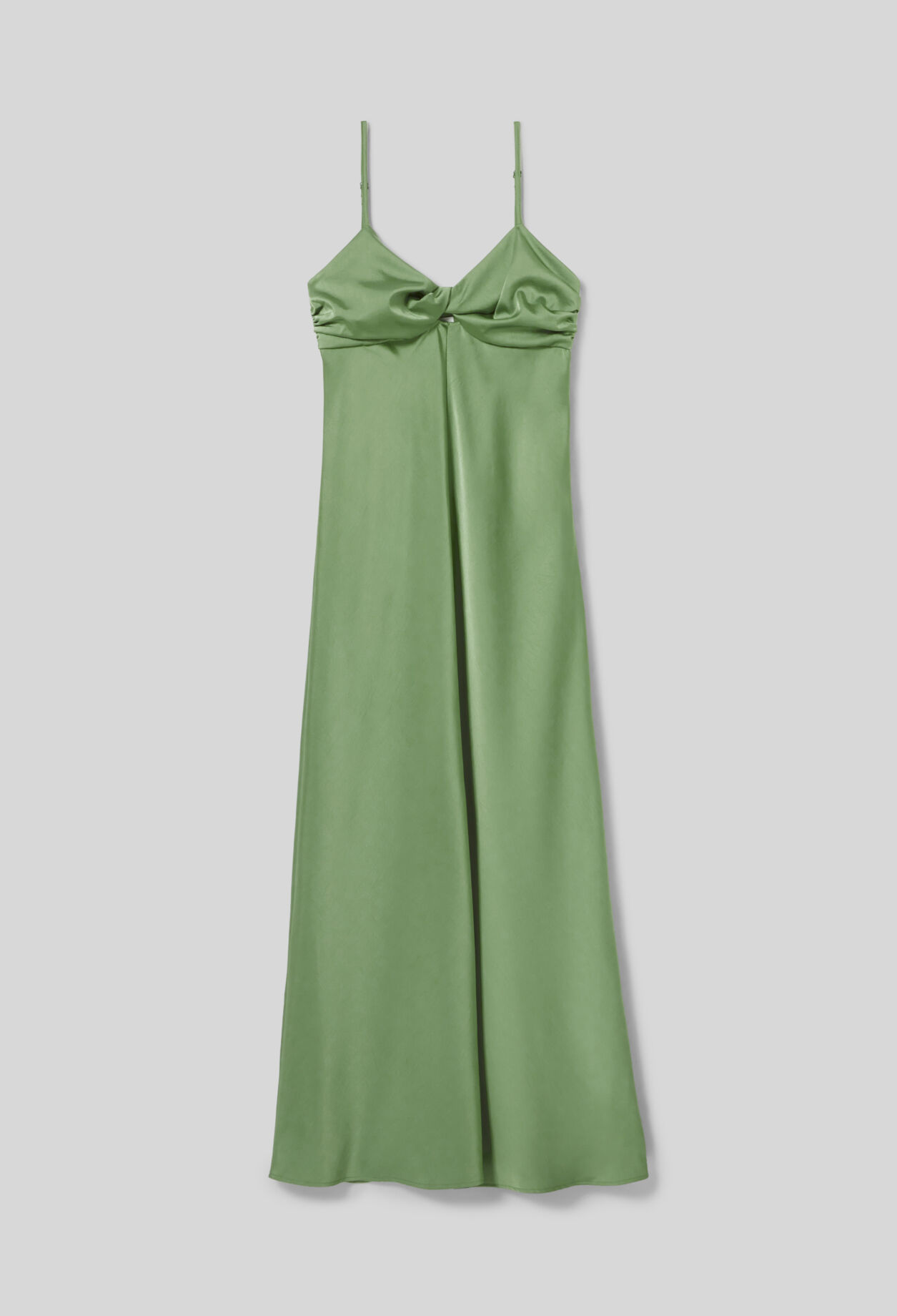 Langes Satin-Kleid