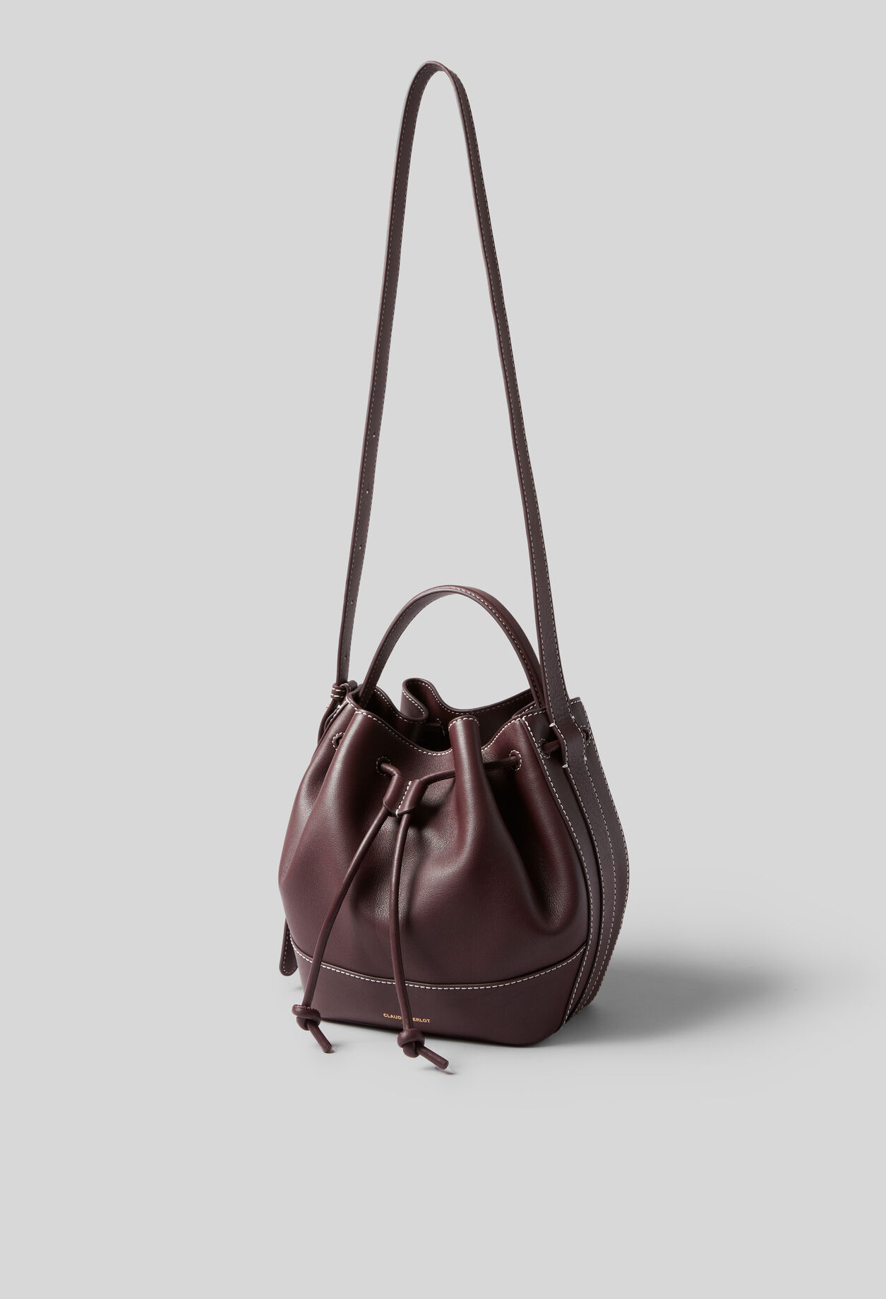 Ledertasche in Beutelform