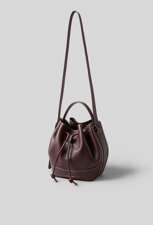 Ledertasche in Beutelform