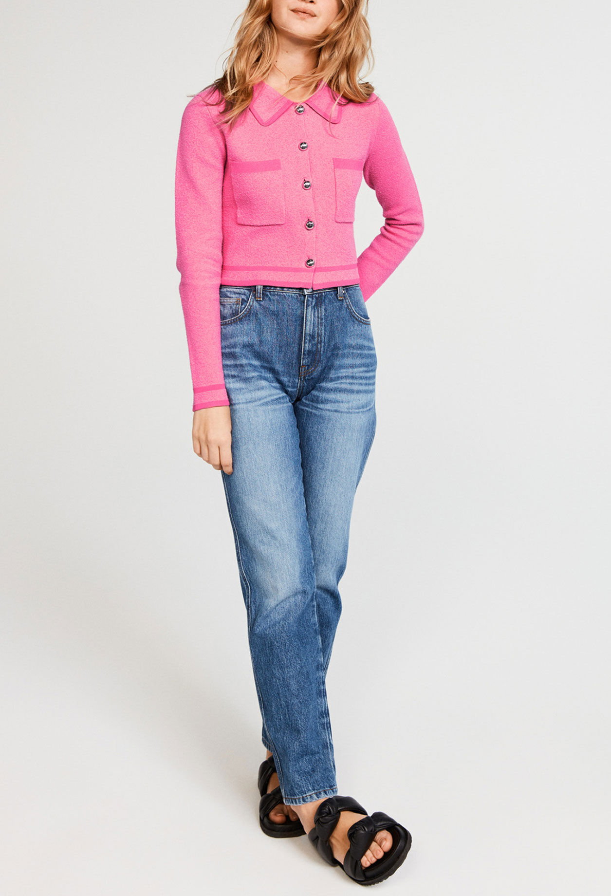 Cardigan mit Ausschnitt