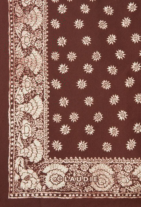 Bedrucktes quadratisches Halstuch