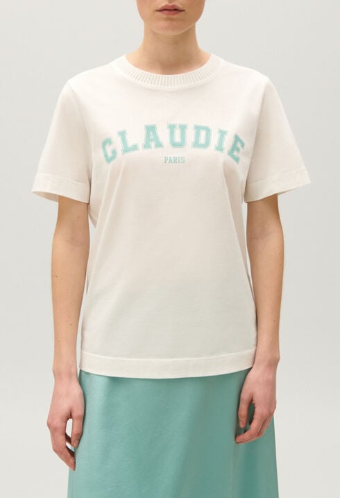 T-Shirt aus Baumwolle mit CLAUDIE-Logo