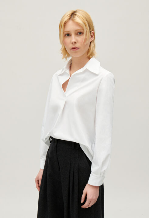 Bluse Baumwolle lang&auml;rmelig