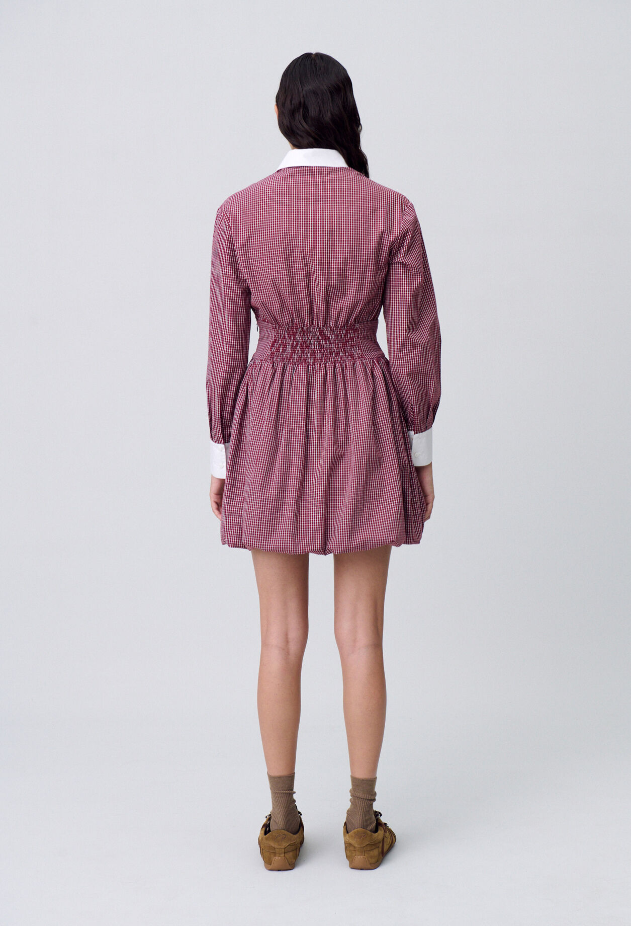 Kurzes Kleid mit Karomuster