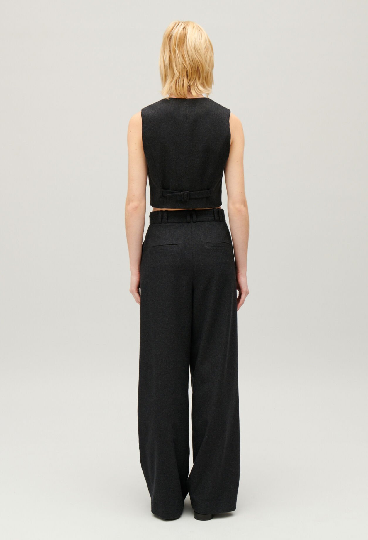 Anzugweste grau meliert