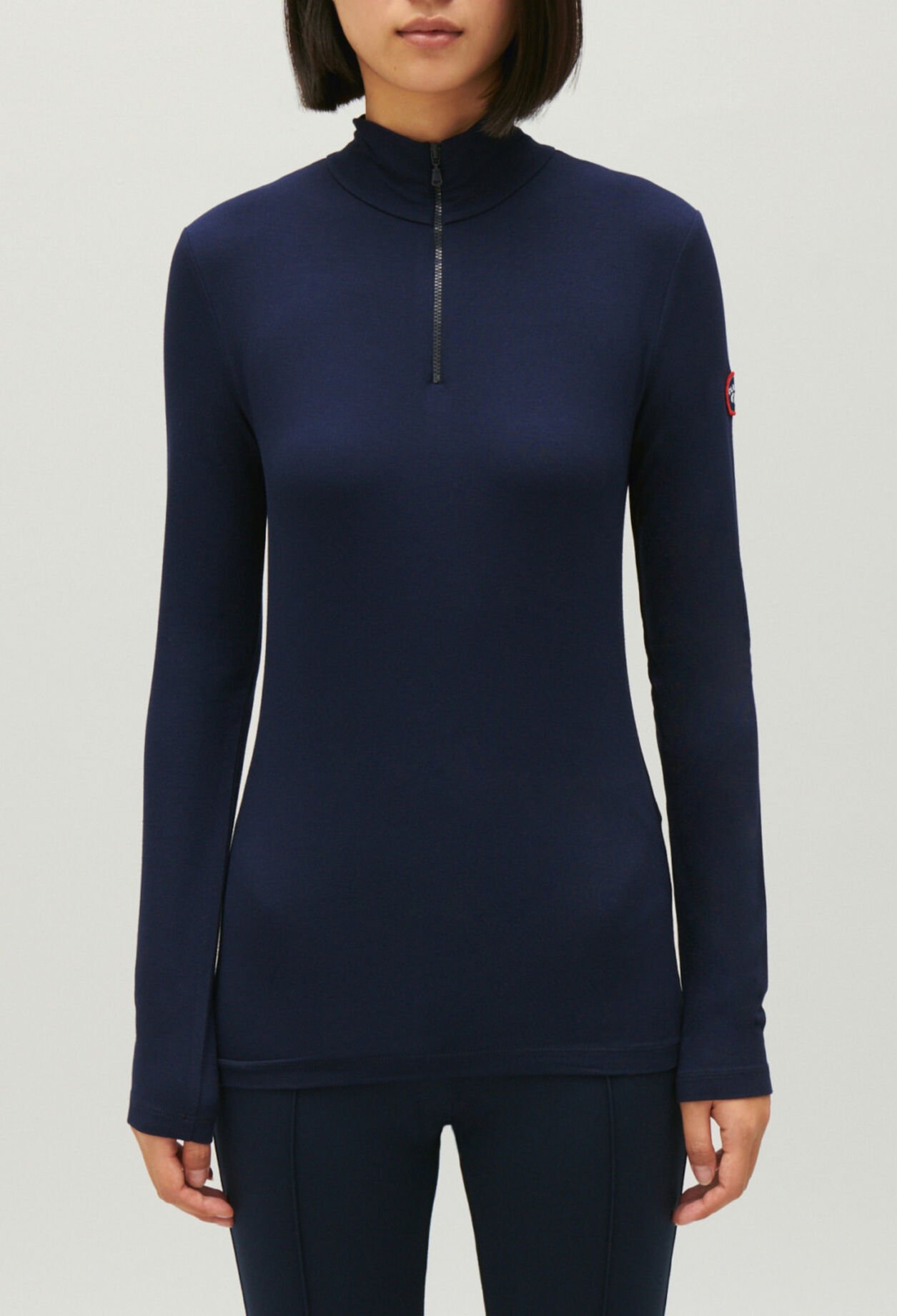 T-Shirt mit Stehkragen