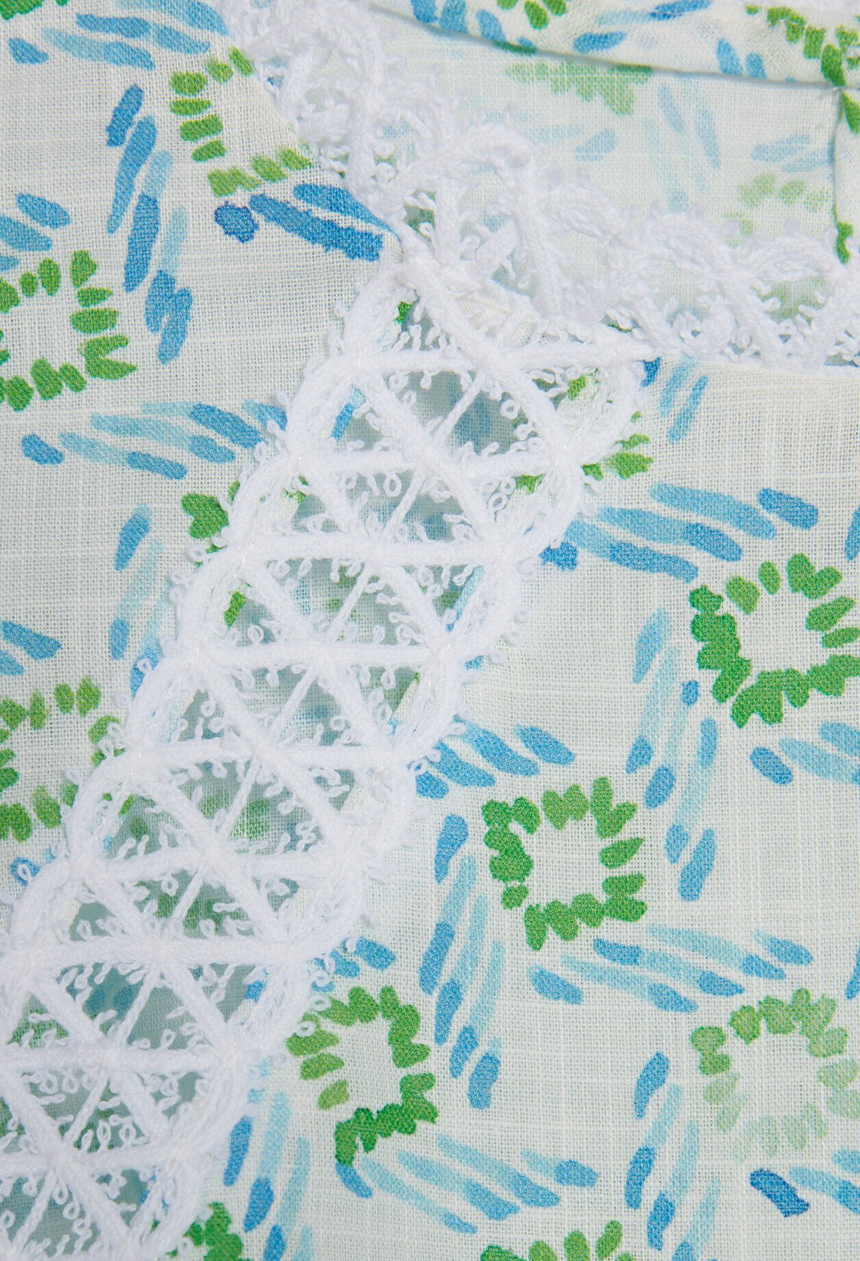 Hemd mit Printmotiv und Spitzenborten