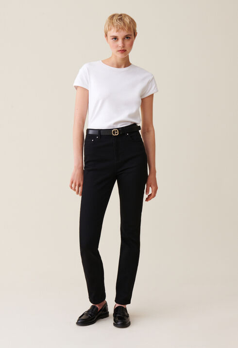 Schwarze Slim-Jeans