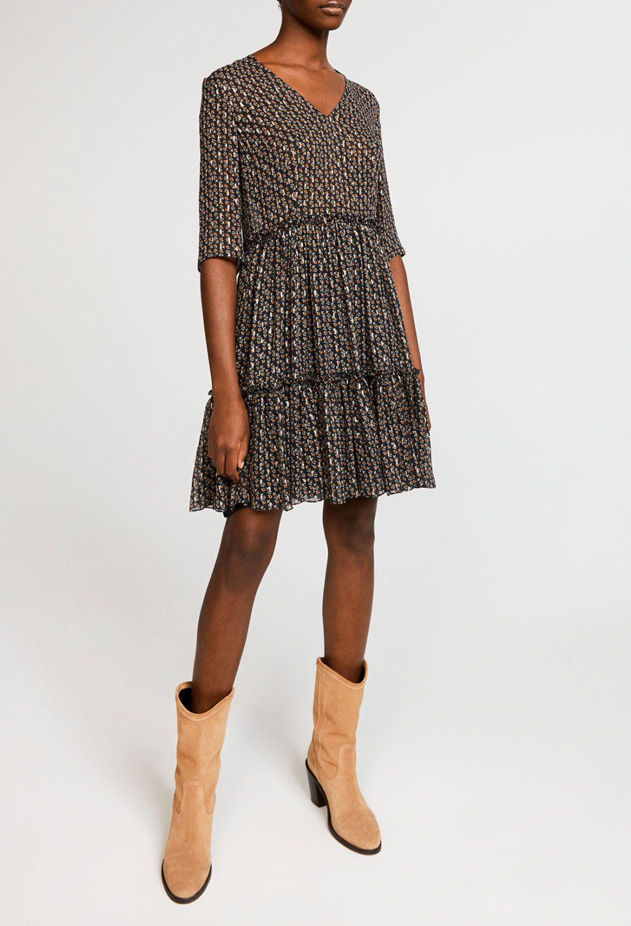 Kleid mit Volants