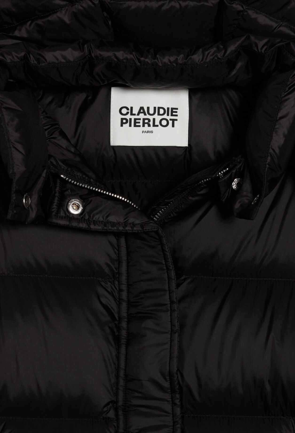 Wattierte Daunenjacke mit Kapuze