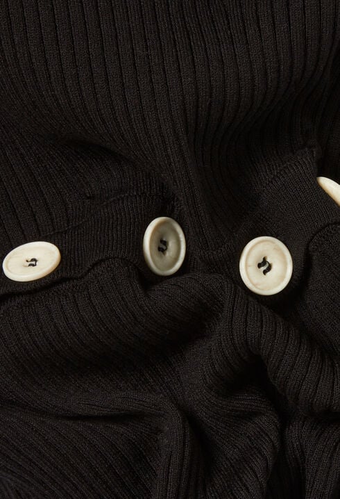 Knielanges Strickkleid