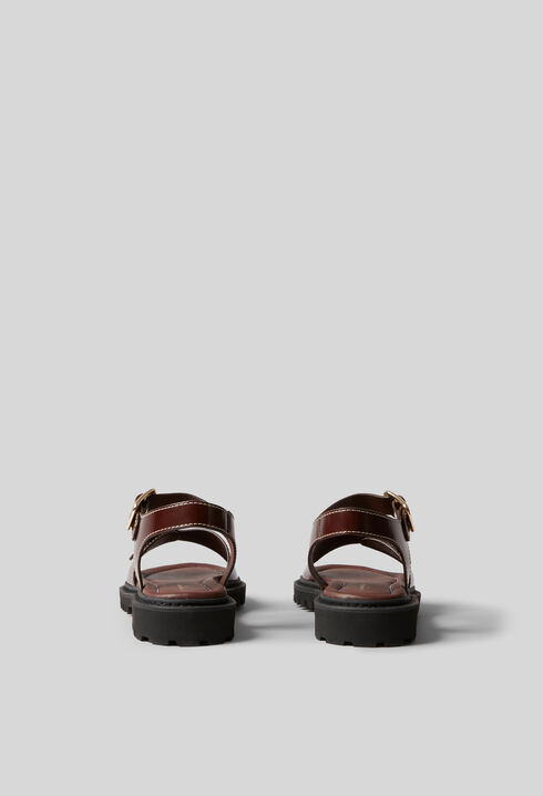 Leder-Sandalen mit Schnallen