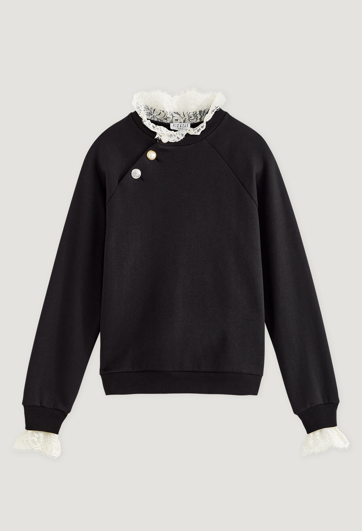 Sweatshirt mit Kragen