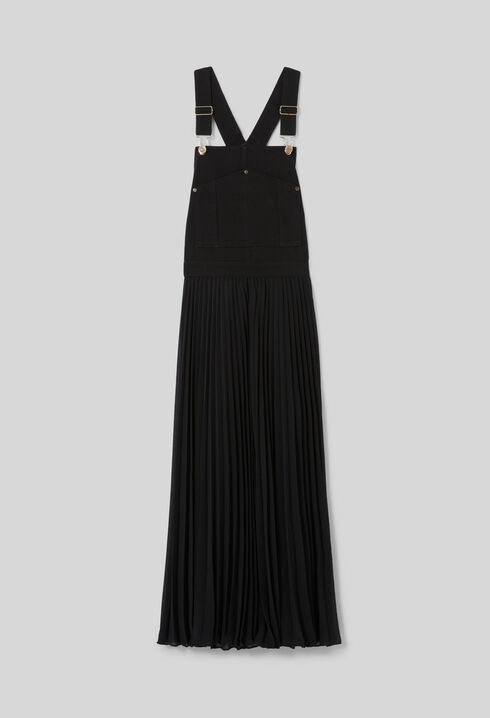 Plissiertes Maxikleid