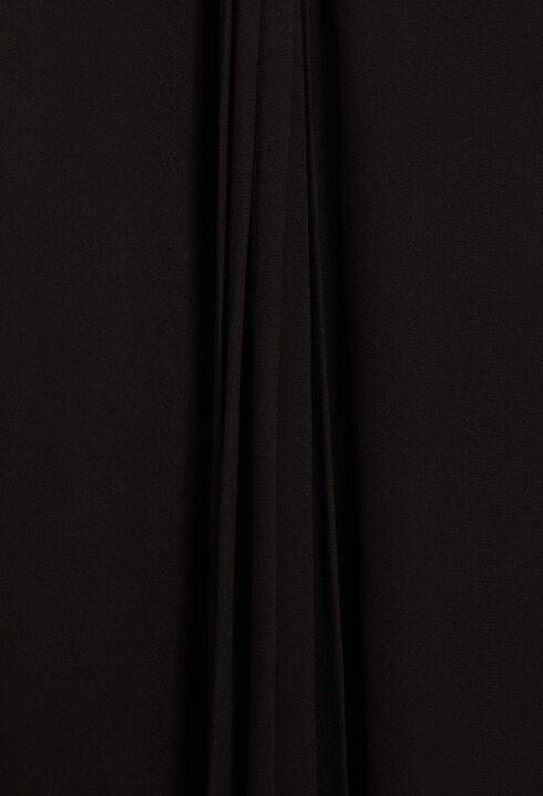 Plissiertes, kurzes Kleid Schwarz