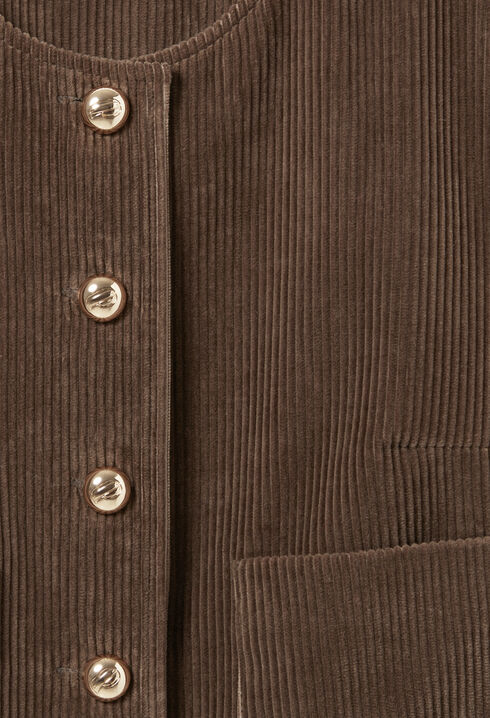 Kurze Boxjacke aus Samt