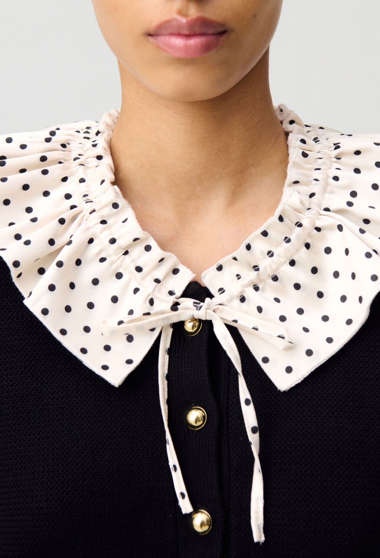 Feinstrick-Cardigan mit Kragen