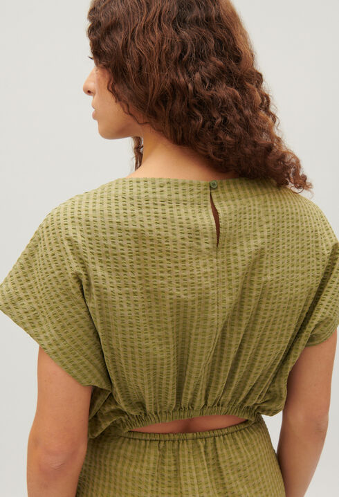 Midi-Kleid mit Streifen-Design