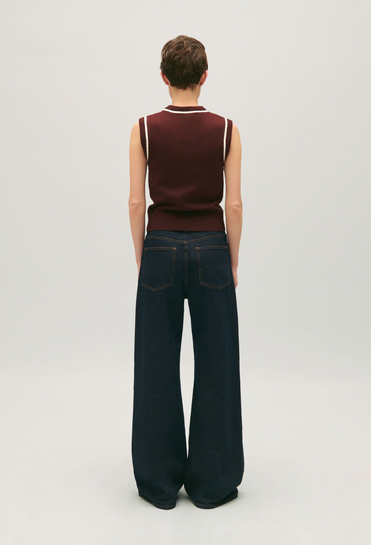 Strickpullover mit Streifen-Design