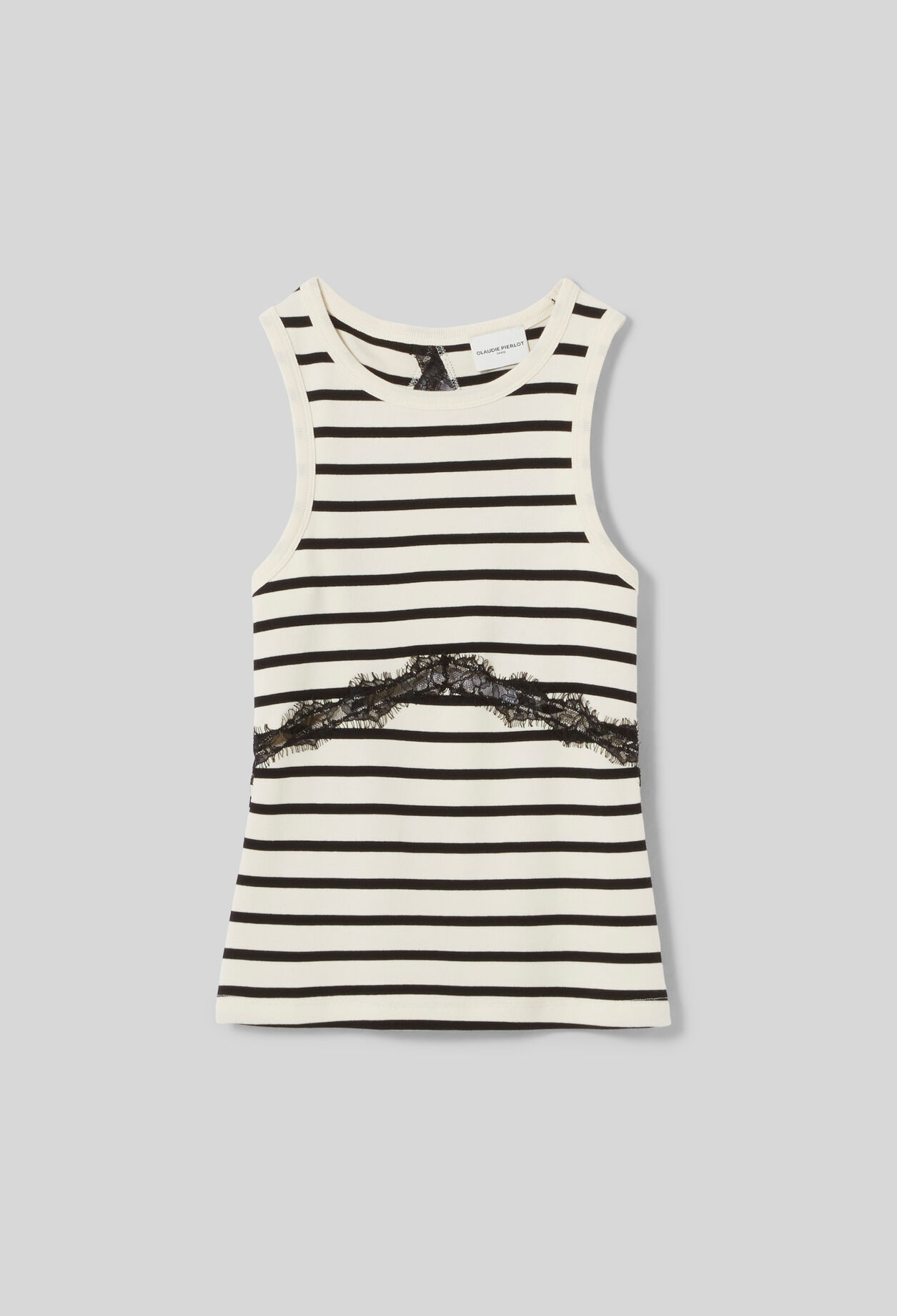 Breton-Shirt aus Baumwolle, Spitze