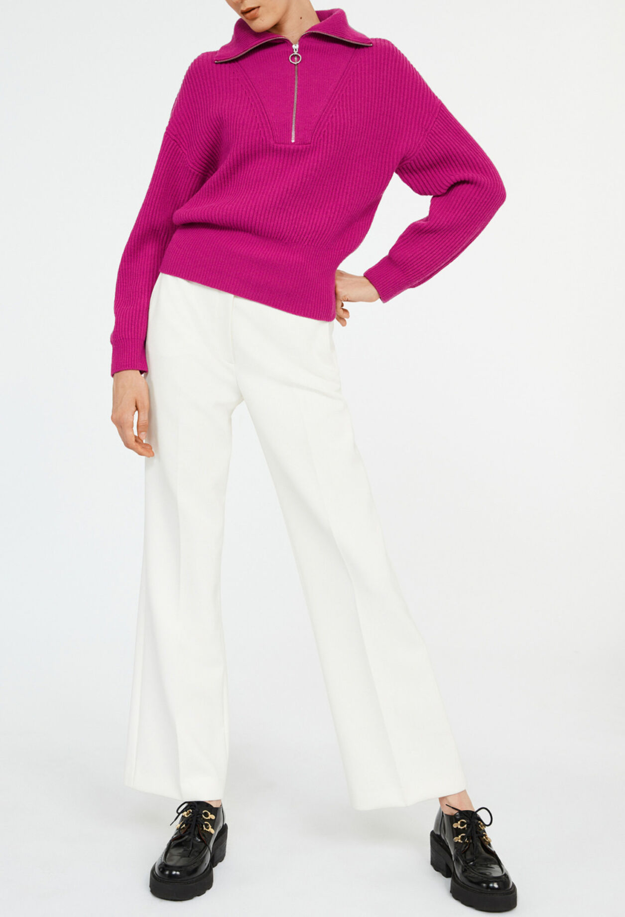 Pullover mit Troyerkragen